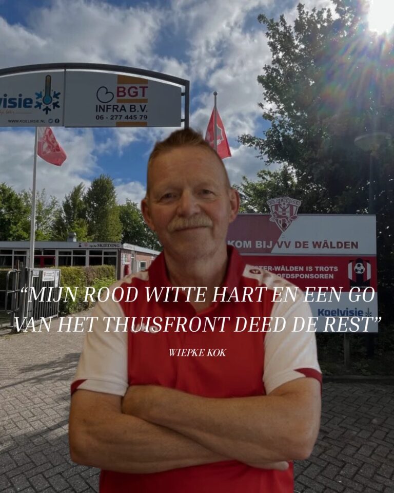 Mijn rood witte hart en een go van het thuisfront deed de rest!